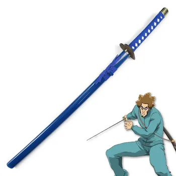 100cm Cosplay, Anime Bleach ginklas Aikawa Robu medinis Kardas Katana Japonijos samurajų kardas Kostiumas Fancy Dress šalies etape parodyti rekvizitai