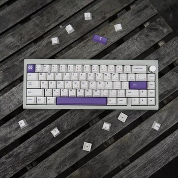 146 Klavišus/set Purple Rose Keycaps PBT Dye Sub Lightproof Klavišą Caps Vyšnių Profilis Keycap 61 64 68 75 84 96 98 104 Klaviatūros