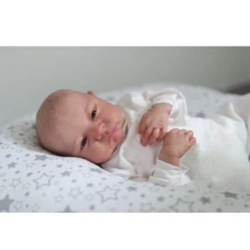 19inch Jau Dažytos Baigė Levi Miega Naujagimio Dydžio Reborn Baby Doll 3D Odos Matomas Venų Tikroviška Nekilnojamojo Kūdikių