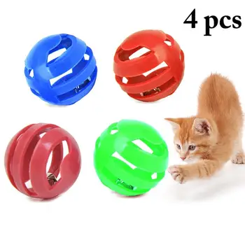 1Pcs/katė Katė Bell Ball Žaislai, Plastikiniai Tuščiaviduriai Iš Interaktyvi Katė Bell Žaislas Katė Žaislas Kamuolys Naminių Reikmenys Katė Džiaugtis Naminių gyvūnų Žaislai
