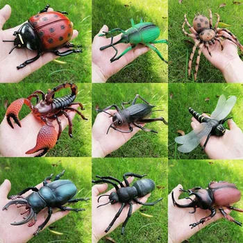 Buveinės Sodas, Kiemas, Ūkis, Apdailos Statula Modeliavimas Vabzdžių Smulkių Gyvūnų Žaislas Ant Kriketas Voras Skorpionas Biedronka Gyvūnų Modelis