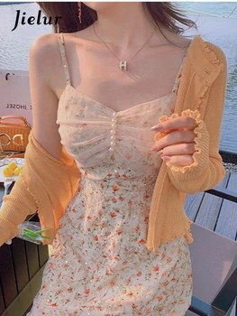 Elegantiška Vintage Dirželis Prašmatnus Suknelė Moterims Gėlių Nėriniai 