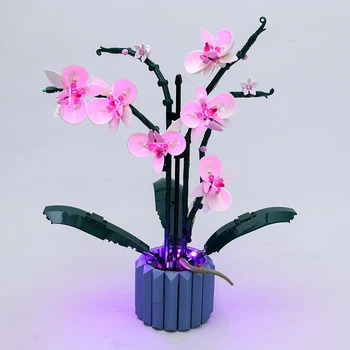 LED Šviesos Rinkinys Kūrėjas Ekspertų 10311 Orchidėja Augalija Blokai Vaikams 