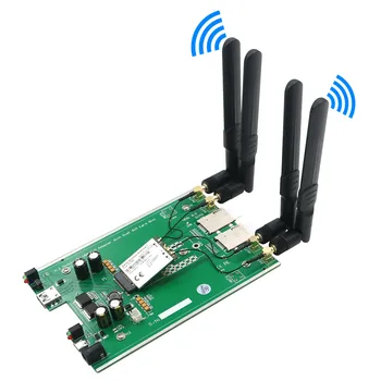 M. 2(NGFF) 3G/4G/5G Moduliui USB 3.0 Adapteris su dual SIM kortelės lizdas ir pagalbiniai galios