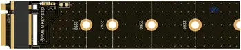 M. 2 NGFF, kad Raktas-M Adapterio plokštę Modulis PCIe NVMe Aukštos kokybės 22x110mm už 2230/2242/2260/2280 KOMPIUTERIO Juoda Kištuko ir P