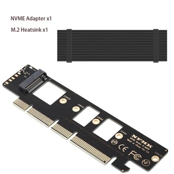 M. 2 NVMe SSD NGFF, Kad PCIE X4 Konverteris Kortelės Klavišą M Daugiklis PCI Express 3.0 4X 2230-2280 M2 Adapteris su Aliuminio Heatsink