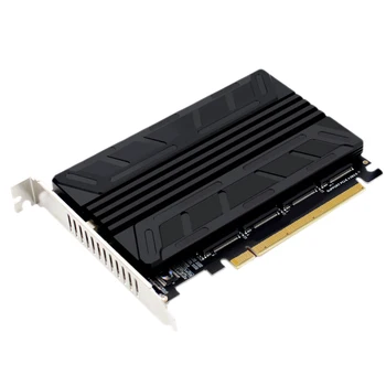 M. 2 NVMe SSD Į PCIE X16M Klavišą Plėtros Kortelę ar 4 Port Padalinta Kortelė 4 X 32Gbps Masyvo Išplėtimas Adapterio Plokštė