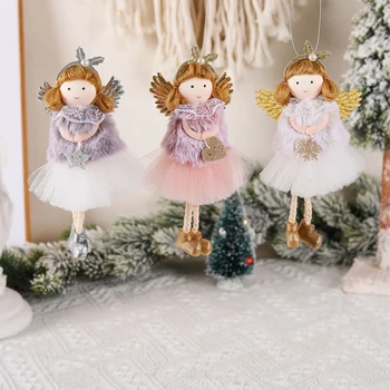 Mielas Kalėdų Angelas Mergina Lėlės Pakabukas Kalėdų Medžio Kabantys Pakabukai Linksmų Christma Dekoracija Dovanos Naujųjų Metų Dovanos Navidad 2023