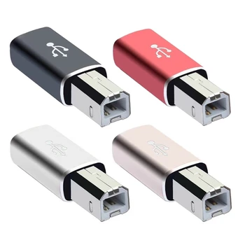 Moterų USB C iki MIDI Konverteris USB C su USB B Adapteris Konvertuoti Jungtis Dropship
