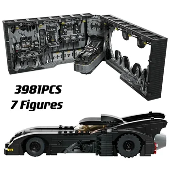 NAUJAS sandėlyje Batcave Shadow Box 76252 modelių Kūrimo Rinkinys, Blokus, Plytas, Žaislai Vaikams Suaugusiųjų Gimtadienio Dovanos 3981pcs 7 Duomenys