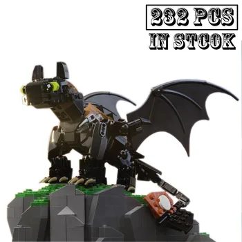 Naujas 232pcs Toothless Naktį Furied Dragon Kūrimo Bloką SS-23064 Pritaikyti Mokyti Savo Dragon Plytos, Gimtadienis Vaikams, Žaislai, Dovanos