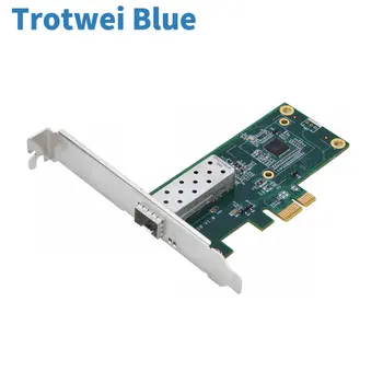 PCI-e Gigabit Server Pluošto Tinklo plokštė I210 be disko ESXI Palaiko Single-mode Multi-mode