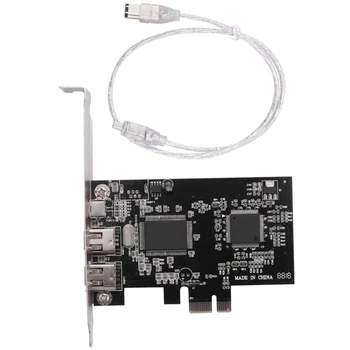 PCIe Firewire Kortelės Windows 10,IEEE 1394 PCI Express Valdytojas (3 x 6 Pin),Firewire 800 Adapteris