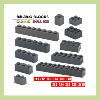 Pastato blokas 1X1 1X6 2X8 2X6 skylę tamsiai pilka plytų pagrindiniai priedai švietimo kūrybiškumas suderinama prekės ženklo kūrimo bloką žaislas