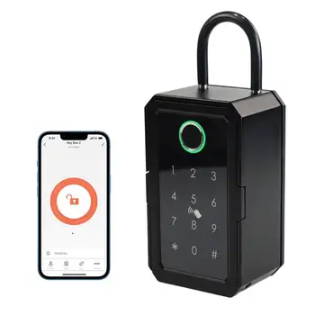 Smart Key Lock Lauke Tuya Ttlock App Wifi Fechadura Eletronica Vandeniui Wall Mount Pirštų Atspaudų Durų Užraktas Saugumo Airbnb Seifą Banke