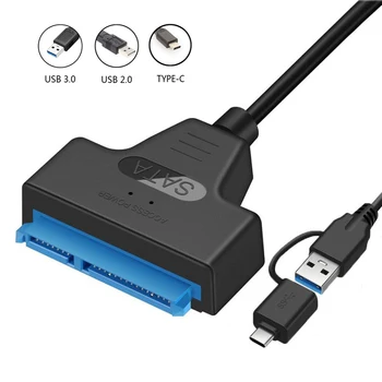 USB 3.0 prie SATA Kabelis USB C SATA III Kietojo Disko Adapteris, IKI 6Gbps Palaikymą 2.5