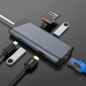 USB 3.1 Tipas-C-HDMI 4K Adapteris 