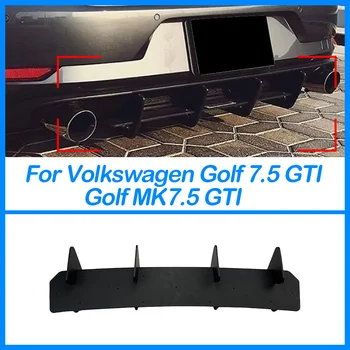VW Volkswagen Golf 7R 7.5 R MK7R MK7.5R 2013-2020 m. Galinio Buferio Difuzorius Splitter Spoileriai Raštas Lūpų Automobilių Reikmenys Juoda