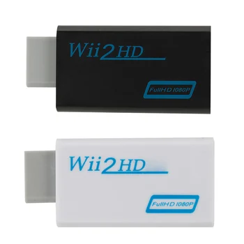 WII su HDMI suderinamus Konverteris 1080P Adapteris, 3,5 mm Audio PC HDTV Monitorius