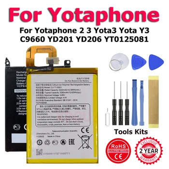XDOU YT0125081 YT0225023 CLYT-33001 Baterija Yotaphone 2 3 Yota3 Yota Y3 C9660 YD201 YD206 YT0125081 + Įrankio