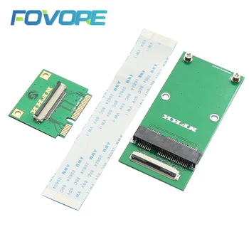 mini PCIe, kad mSATA SSD ilgiklis WiFi bevielio tinklo kortelę, mini PCIe adapteris kabelio ilgintuvas Nešiojamas