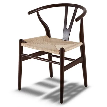 Šiaurės rotango medžio masyvo valgomojo kėdė namo atgal išmatose homestay išskirtinio dizaino viešbutis, valgomojo kėdės, modernaus Y kėdė