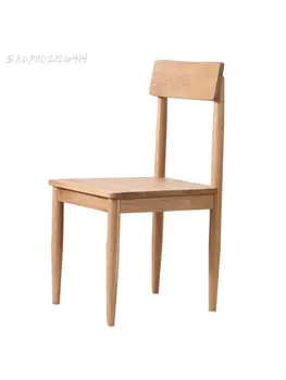 Šiaurės visi medžio masyvo valgomojo kėdės, modernaus minimalistinio kėdė mažas butas valgomojo kėdė baltojo ąžuolo valgomojo stalas ir kėdės