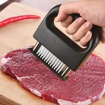 Kepsnys Adata Nerūdijantis Plienas Anti-Rust Mėsos Tenderizer Patvarus Itin Aštrių Adatų Blade Kepsnys Maisto Virimo Mėsos Įrankis