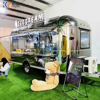 Mobiliųjų Maisto Priekabos Pardavimui Europos Standartas Maisto Sunkvežimių Mobiliojo Virtuvės Maitinimo Trailert Hot Dog Užkandžių Kioskas Krepšelį Pardavimui