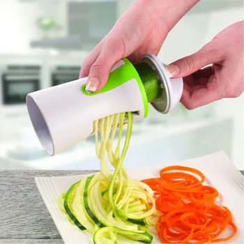 Nešiojamų Daržovių Spiralizer Kišeninis Peilis Skustukas Nerūdijančio Plieno Spiralė Peilis Bulvėms Virtuvėje, Pjovimo Įrankiai
